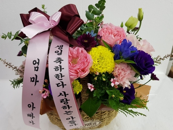 예도화환 하남 지역 장례식장에 설치된 3단 근조화환 실제 사진