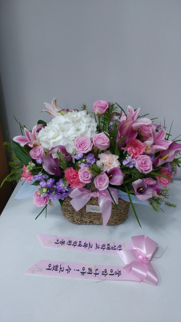 예도화환 출고 전 QC 체크 현장 사진