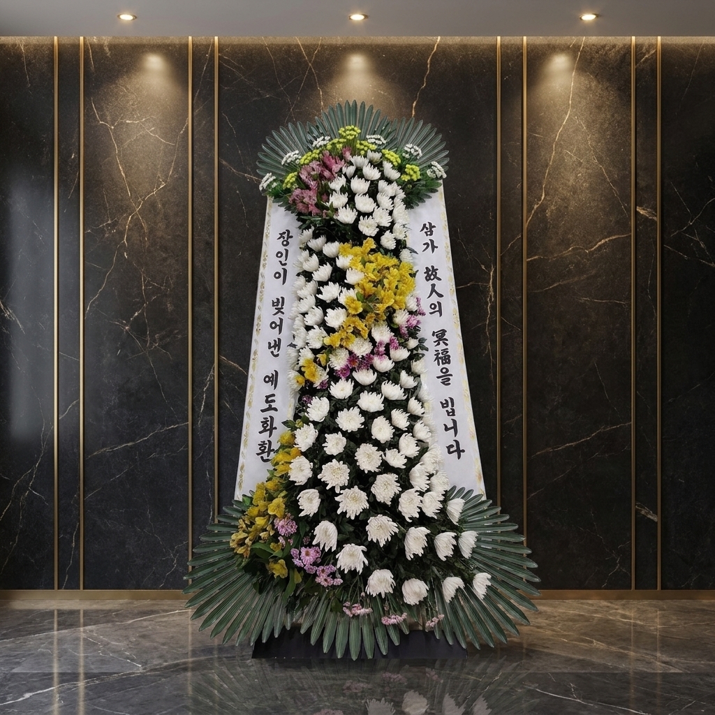 예도화환 일반 근조화환 3단 특가·기본·고급·Deluxe 구성 비교