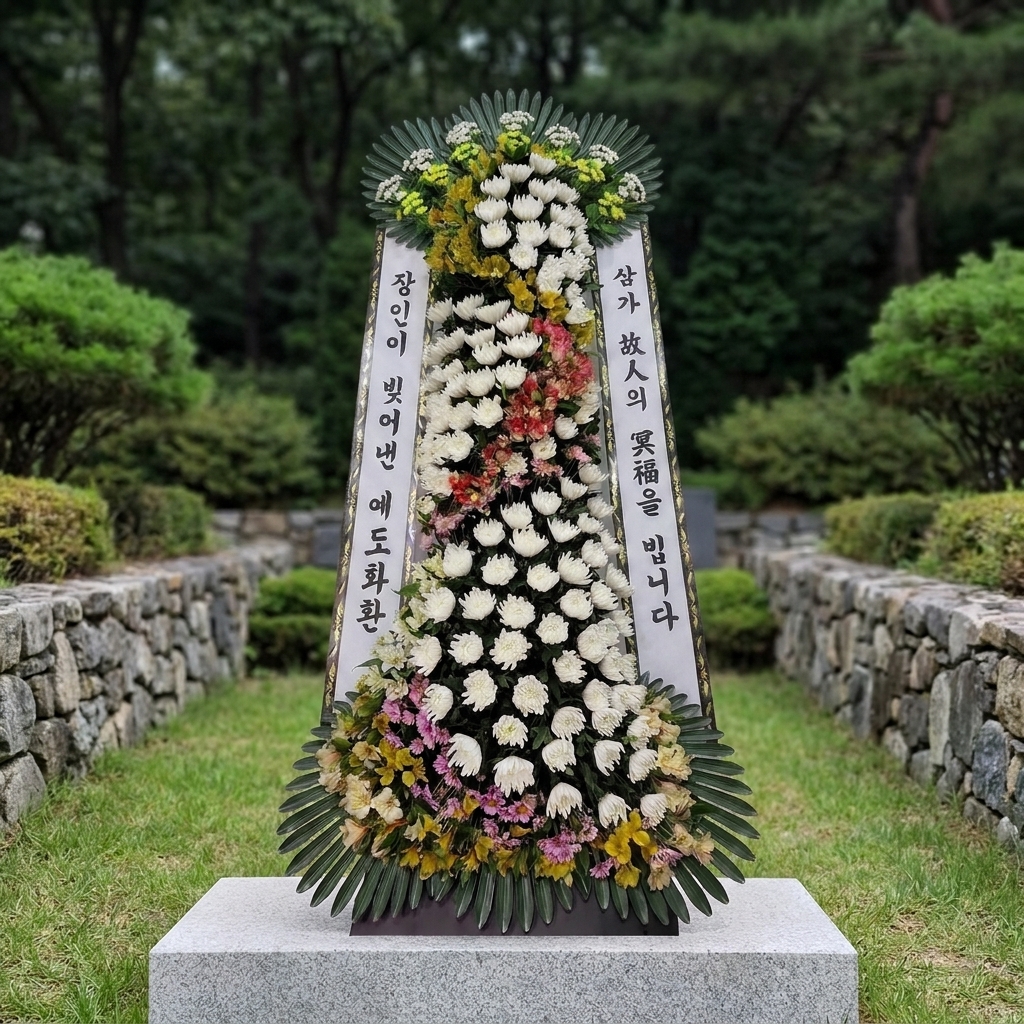 예도화환 3단 특가·기본·고급·Deluxe 일반 근조화환 볼륨 차이 비교
