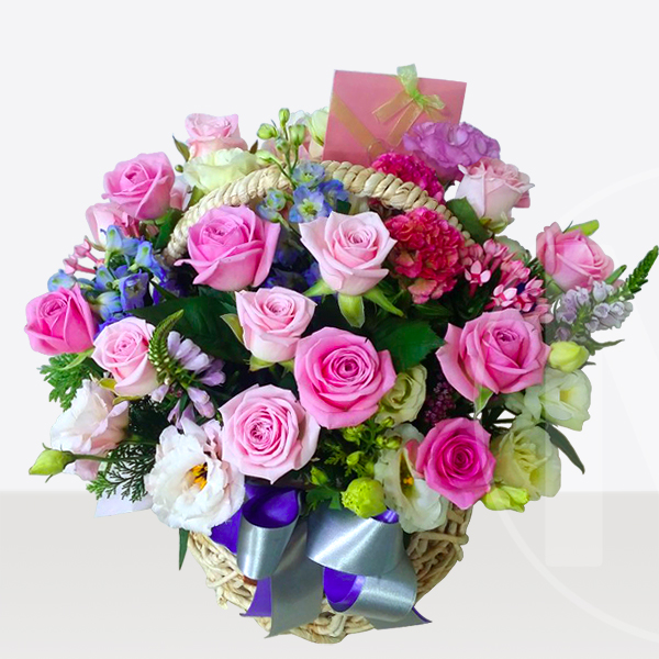 예도화환 장미 100송이 바구니와 꽃다발 크기/연출 비교