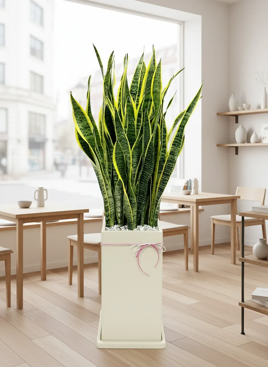 식당개업화분 산세베리아·스투키 - 액막이·저광(전국배송) 사진 1