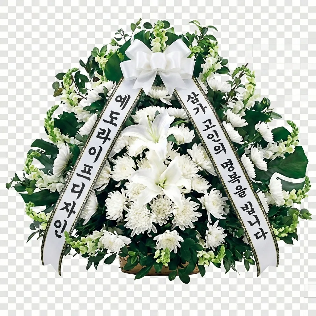 영정바구니(중)/빈소용화환