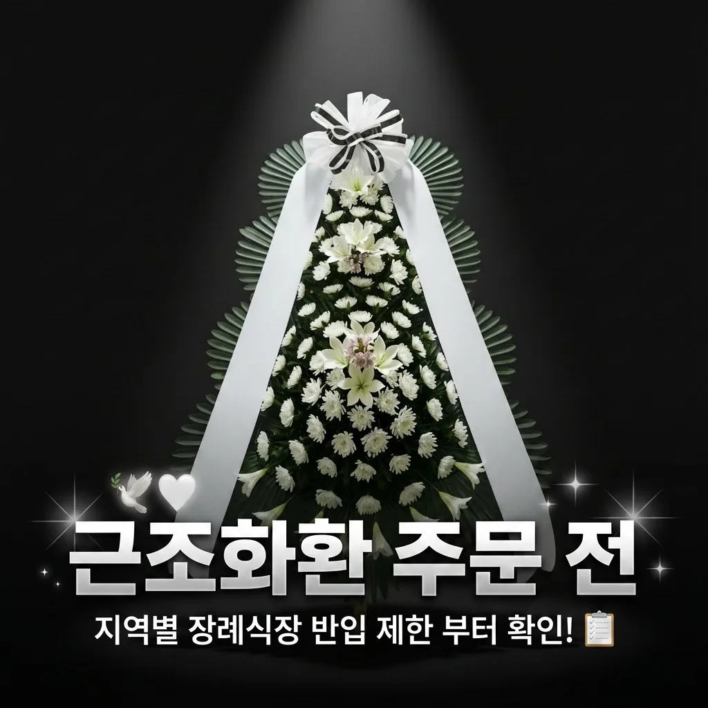 근조화환 주문전 반입제한확인