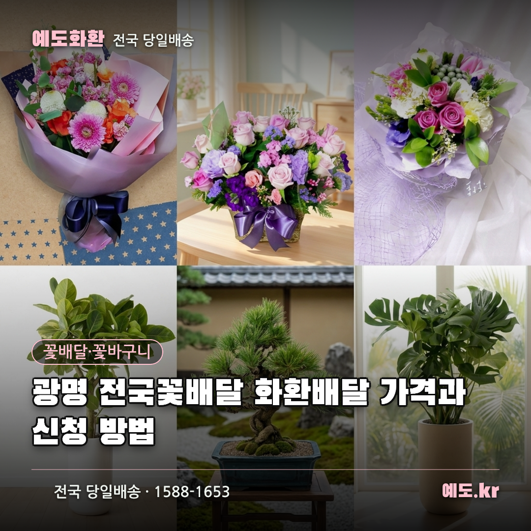 광명 전국꽃배달 화환배달 가격과 신청 방법 - 예도화환