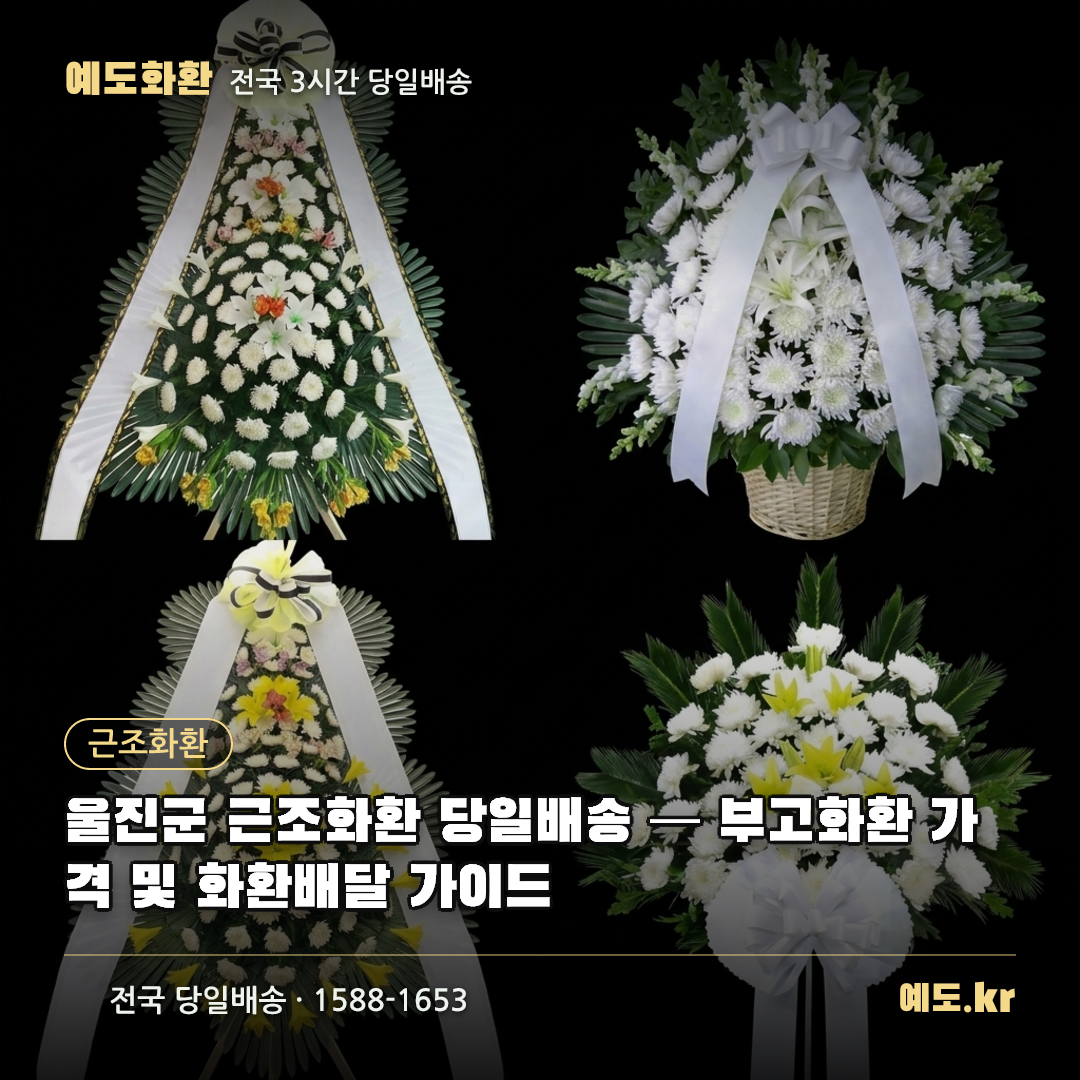 울진군 근조화환 당일배송 — 부고화환 가격 및 화환배달 가이드 - 예도화환